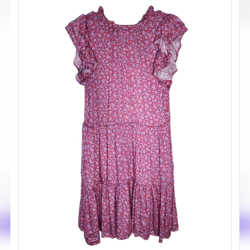 Omika Wilora Mini Dress Felice Orchid Sz Small Anthropologie Floral Cottage Core - Picture 8 of 15